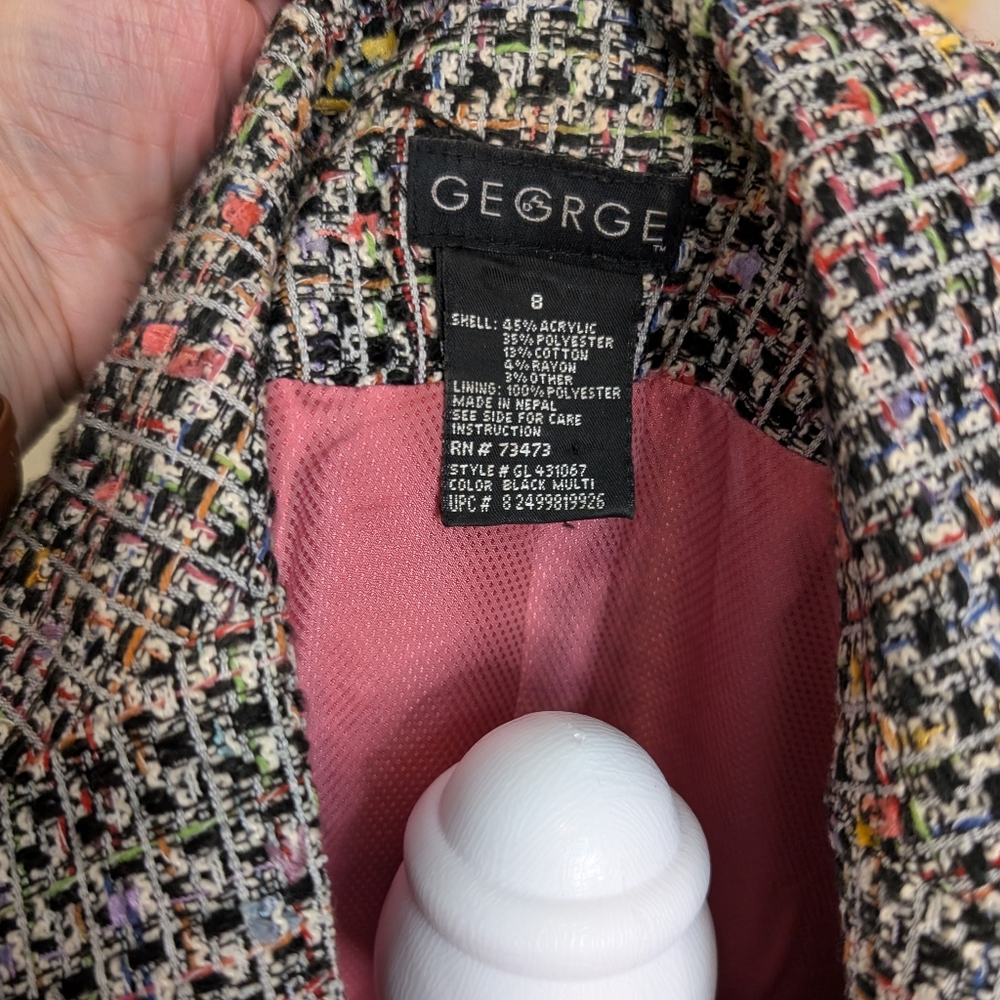 Vintage Multicolor Tweed Blazer - Picture 2 of 7